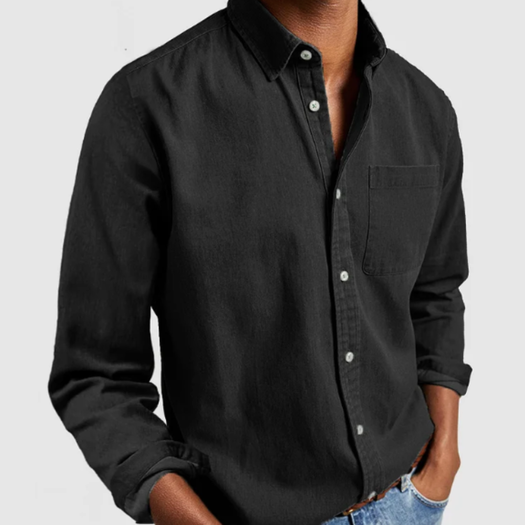Ashborne | Men's Denim Shirt | Soft Cotton Blend