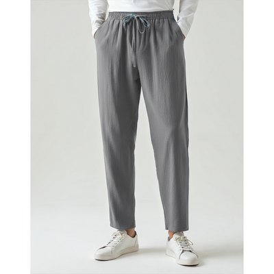 Ashborne | Men’s Casual Linen Trousers | Lightweight Comfort