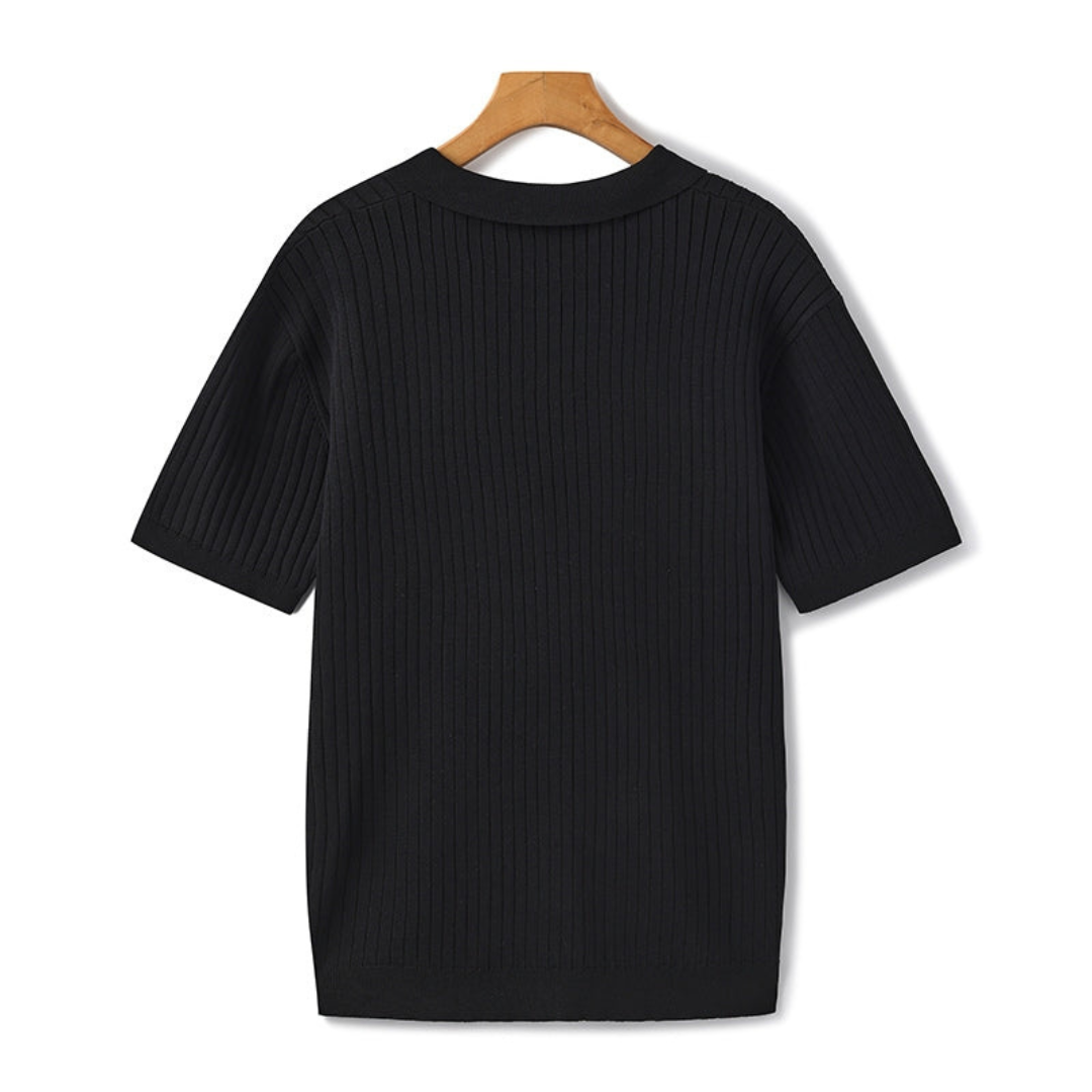 Ashborne | Men's Short Sleeve Polo | Ribbed