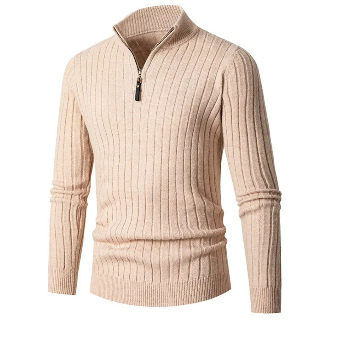 Ashborne | Men's Half-Zip Sweater | Ribbed