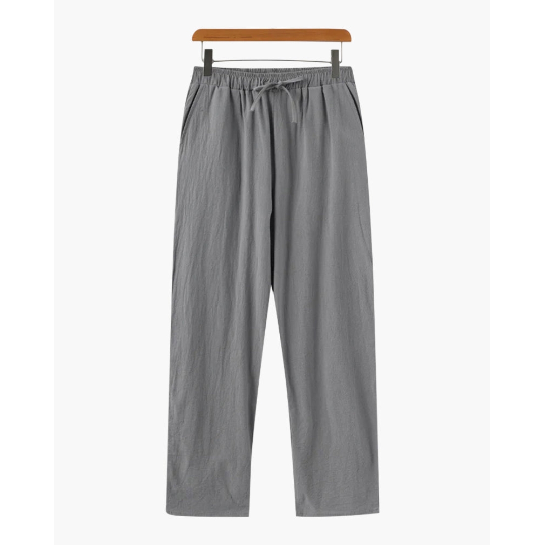Ashborne | Men’s Casual Linen Trousers | Lightweight Comfort