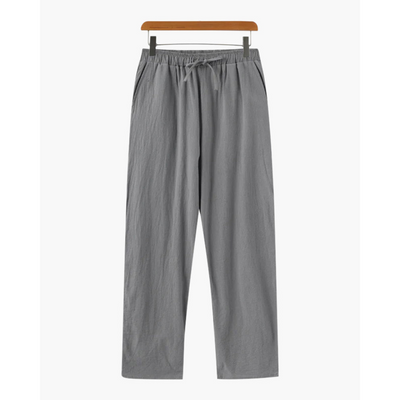 Ashborne | Men’s Casual Linen Trousers | Lightweight Comfort