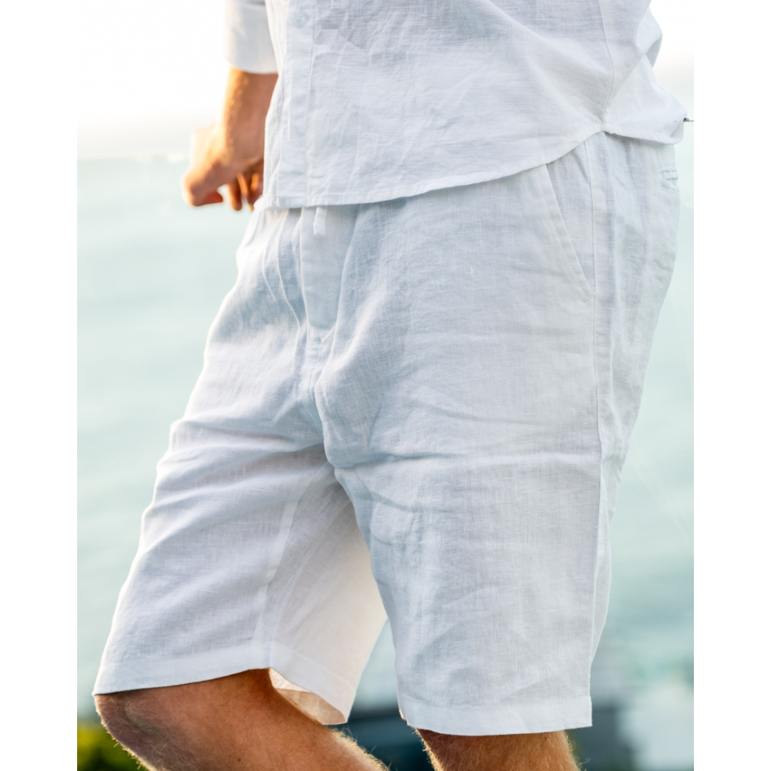 Ashborne | Men's Casual Linen Shorts | Lightweight Comfort