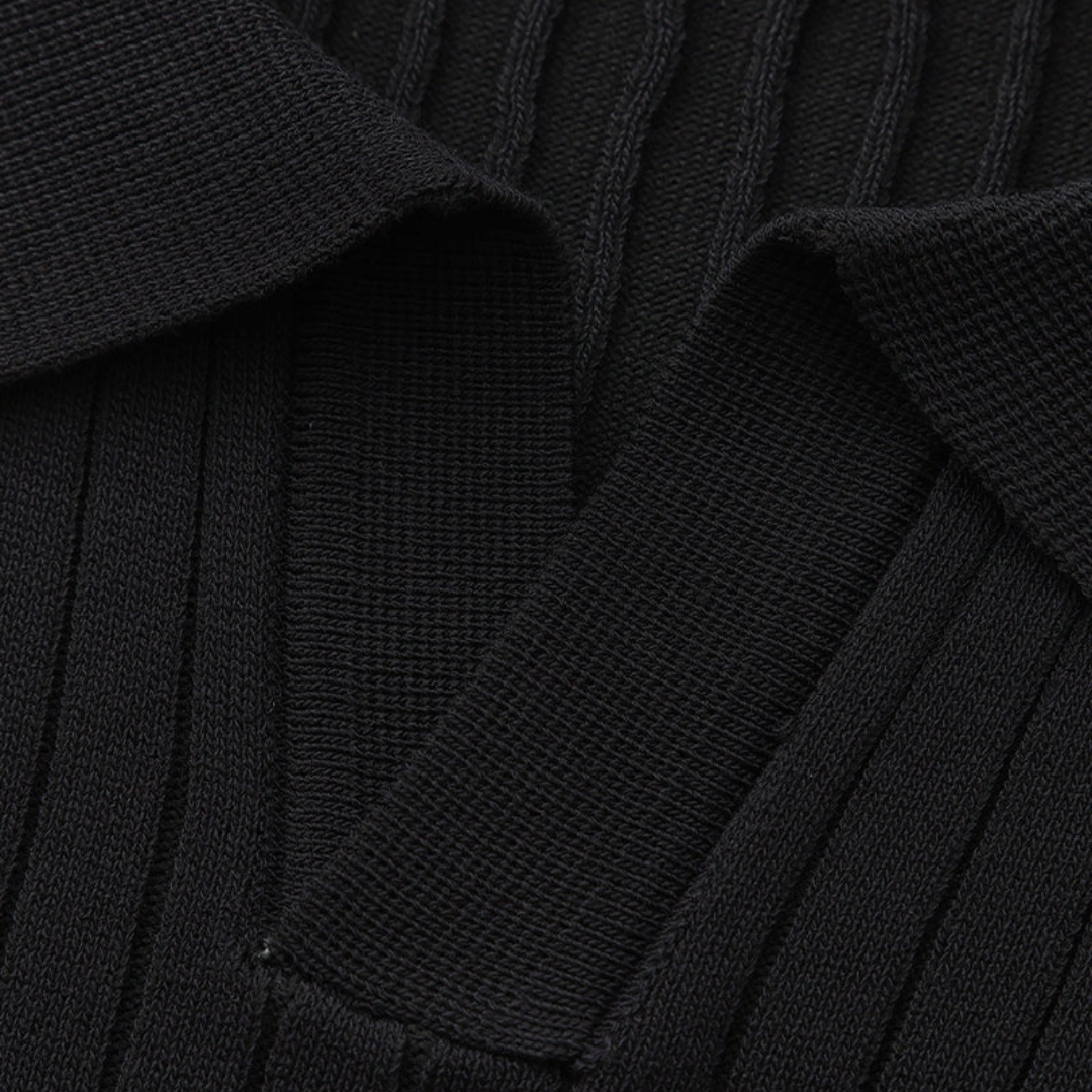 Ashborne | Men's Short Sleeve Polo | Ribbed