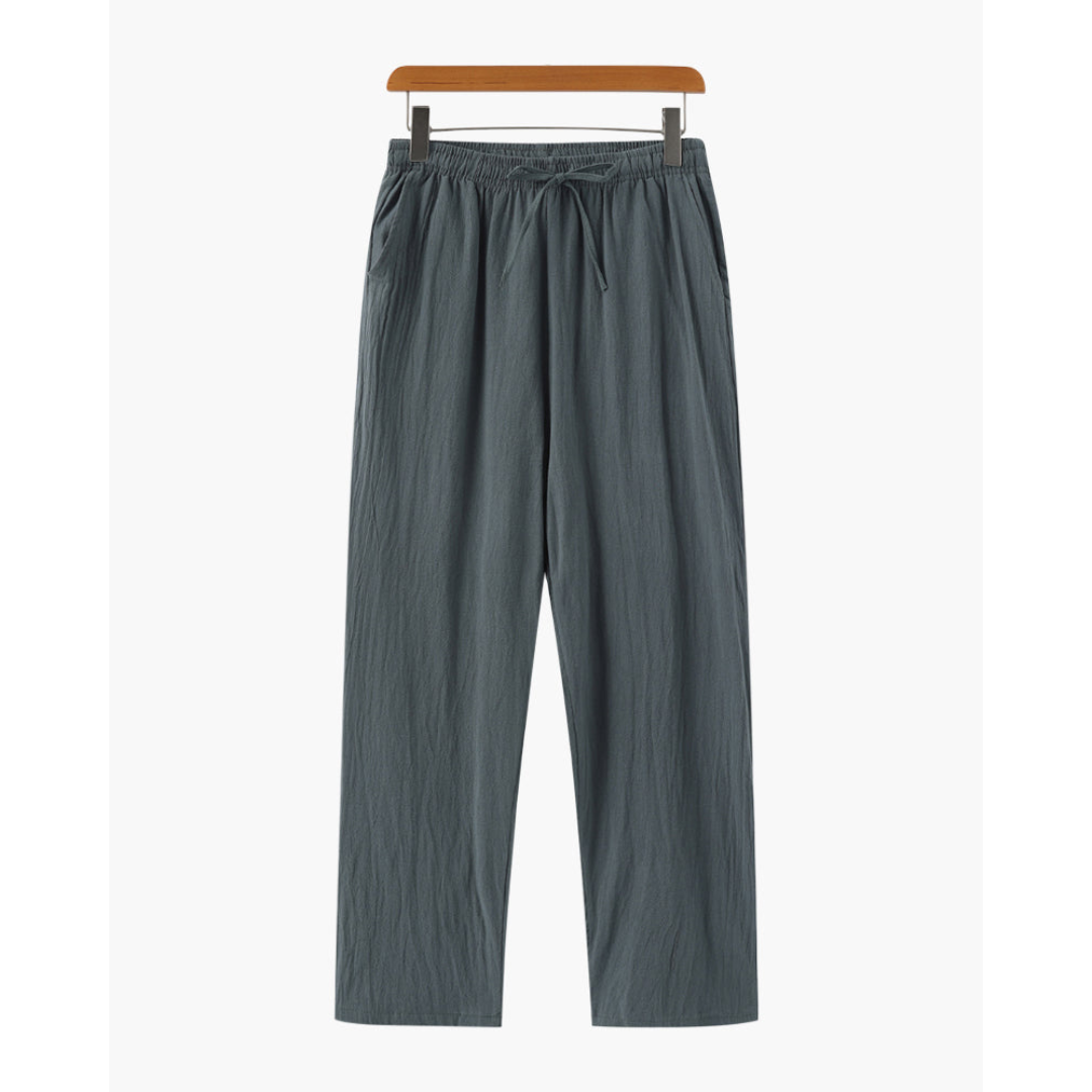 Ashborne | Men’s Casual Linen Trousers | Lightweight Comfort