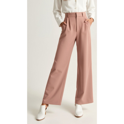 Ashborne | Women's High-Waist Wide-Leg Trousers