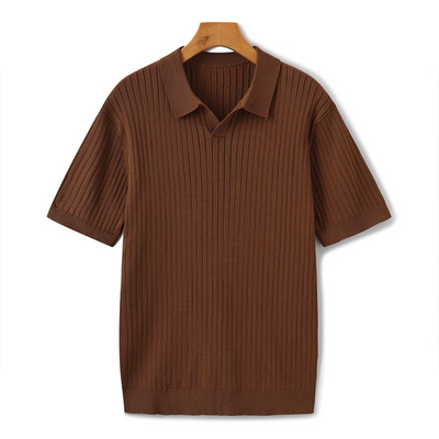 Ashborne | Men's Short Sleeve Polo | Ribbed