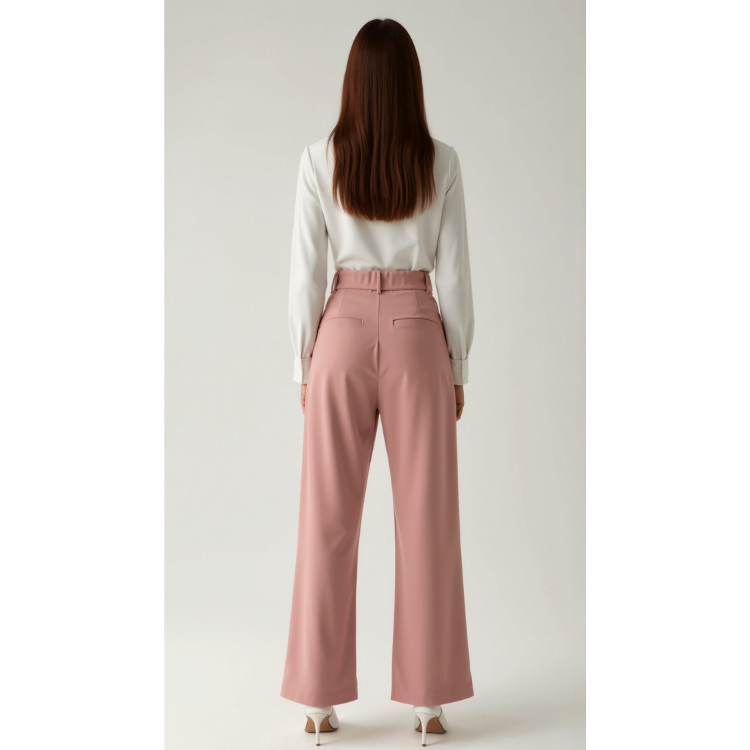 Ashborne | Women's High-Waist Wide-Leg Trousers