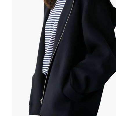 Ashborne | Women's Zip-Up Knit Hoodie | Old Money Essential