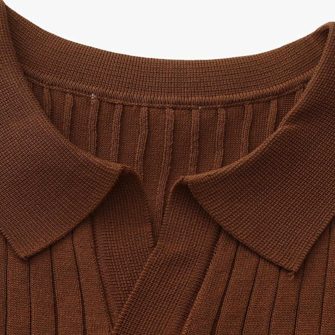 Ashborne | Men's Short Sleeve Polo | Ribbed