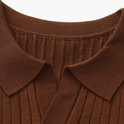 Ashborne | Men's Short Sleeve Polo | Ribbed
