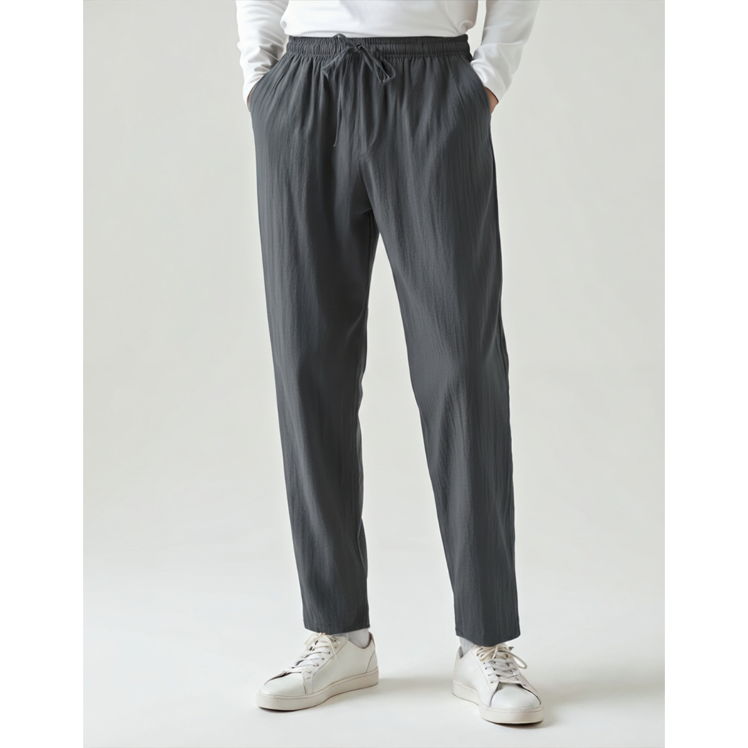 Ashborne | Men’s Casual Linen Trousers | Lightweight Comfort