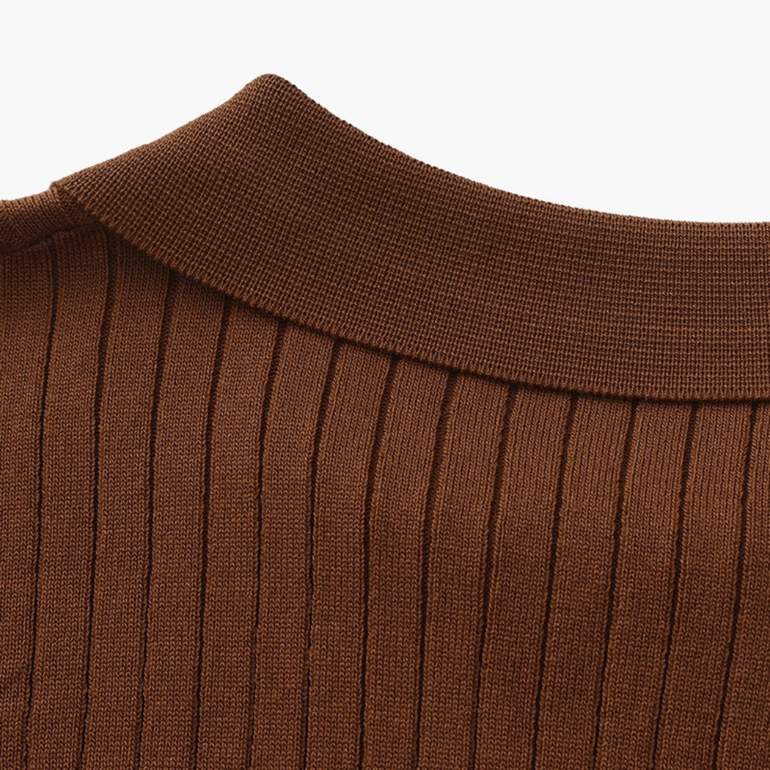 Ashborne | Men's Short Sleeve Polo | Ribbed