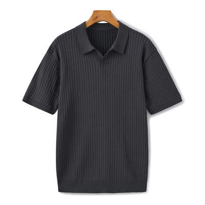 Ashborne | Men's Short Sleeve Polo | Ribbed