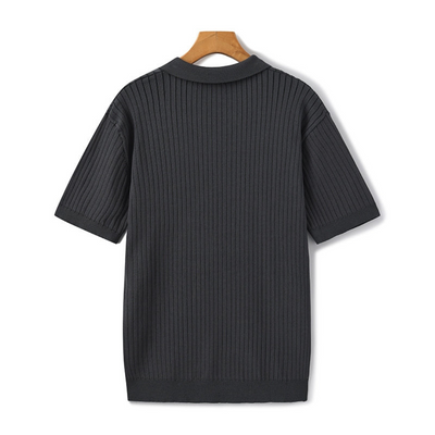 Ashborne | Men's Short Sleeve Polo | Ribbed