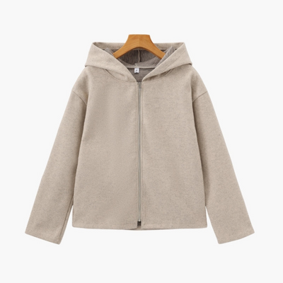 Ashborne | Women's Zip-Up Knit Hoodie | Old Money Essential