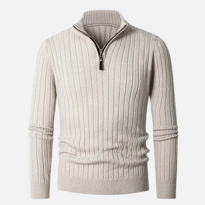 Ashborne | Men's Half-Zip Sweater | Ribbed