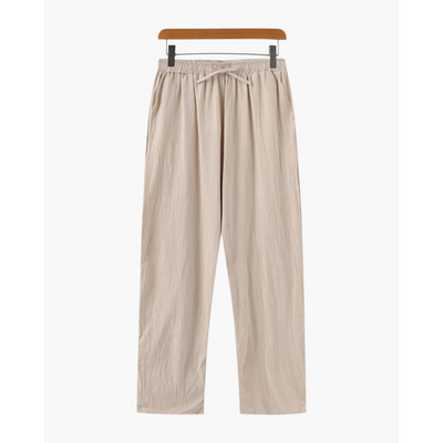 Ashborne | Men’s Casual Linen Trousers | Lightweight Comfort