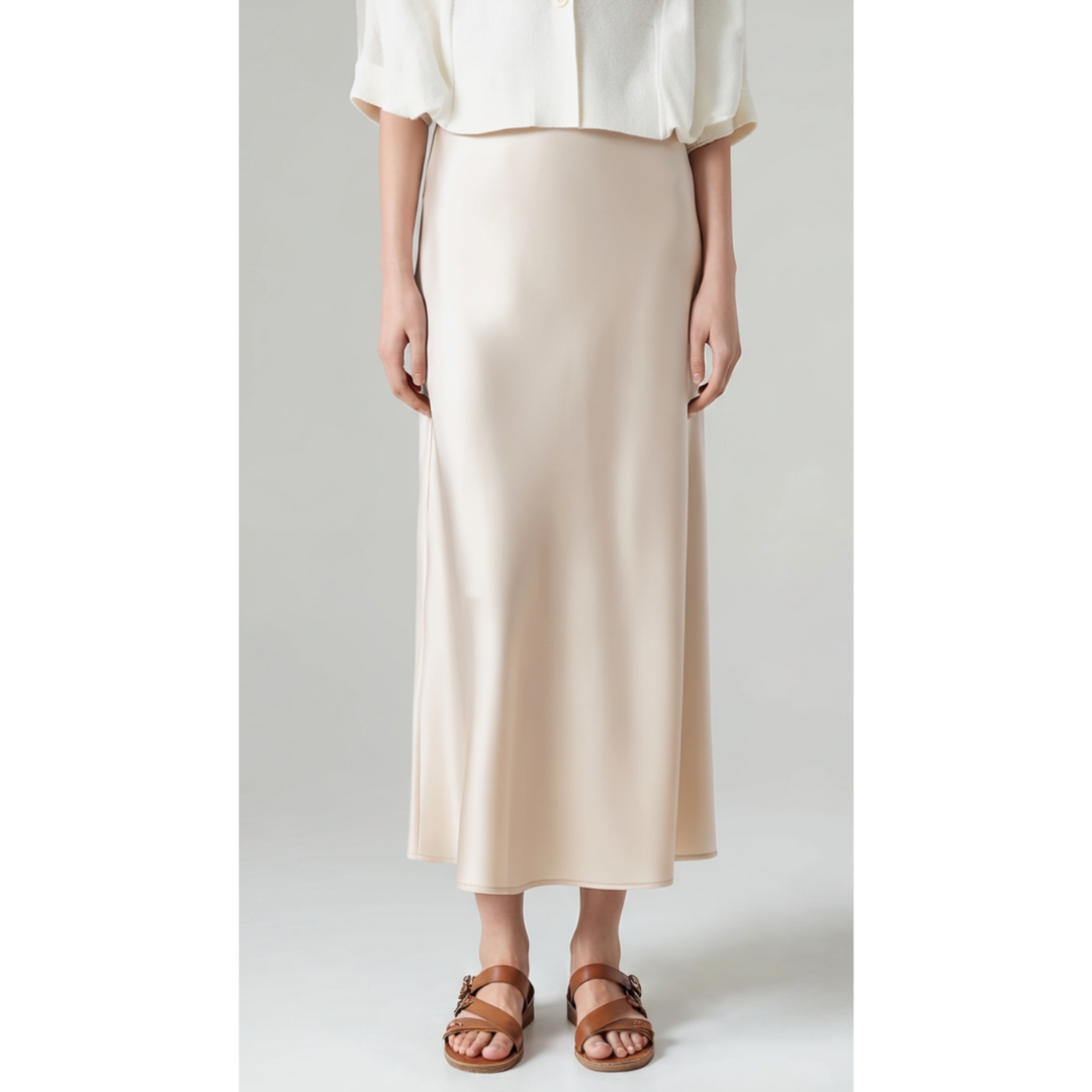 Ashborne | Women's Satin Maxi Skirt