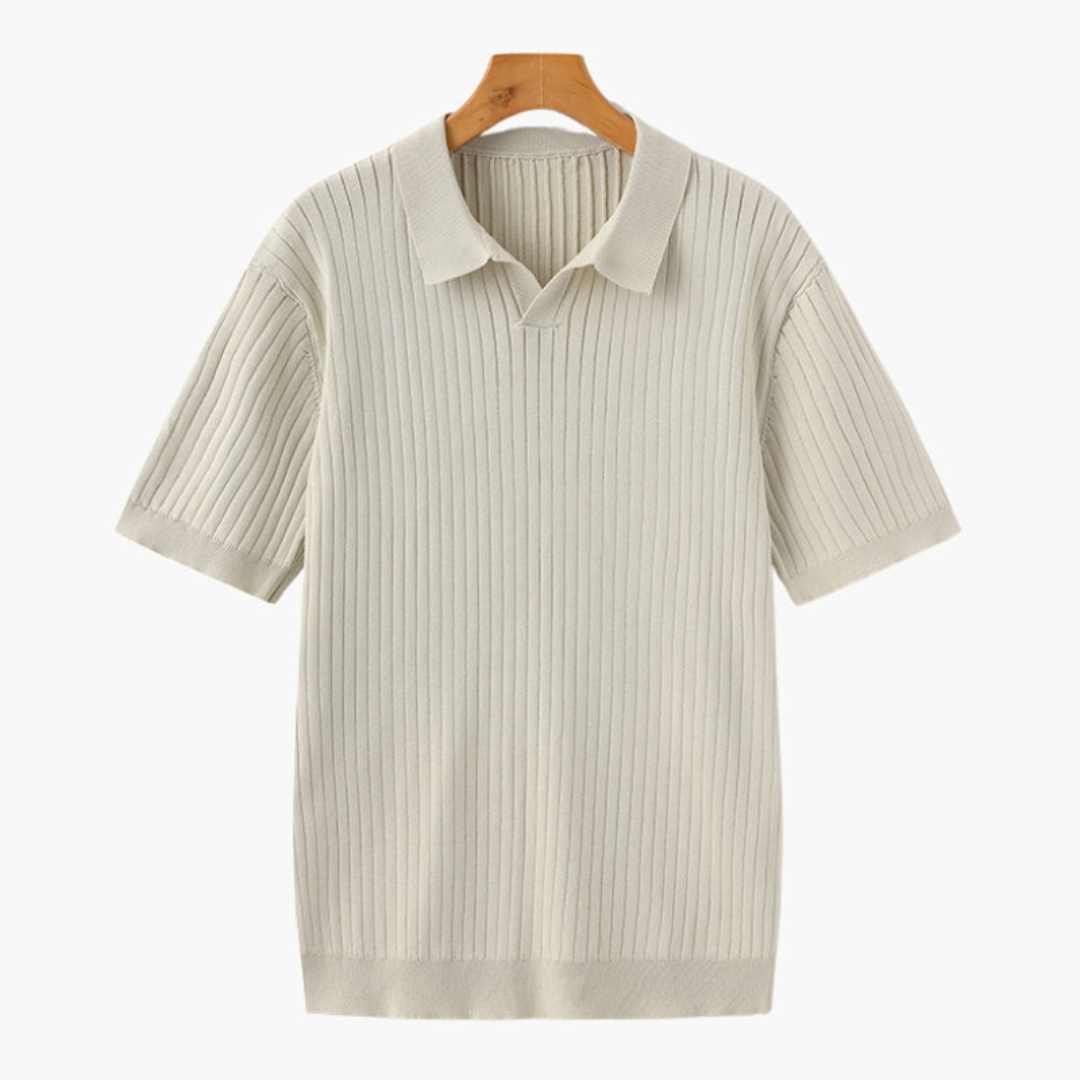 Ashborne | Men's Short Sleeve Polo | Ribbed