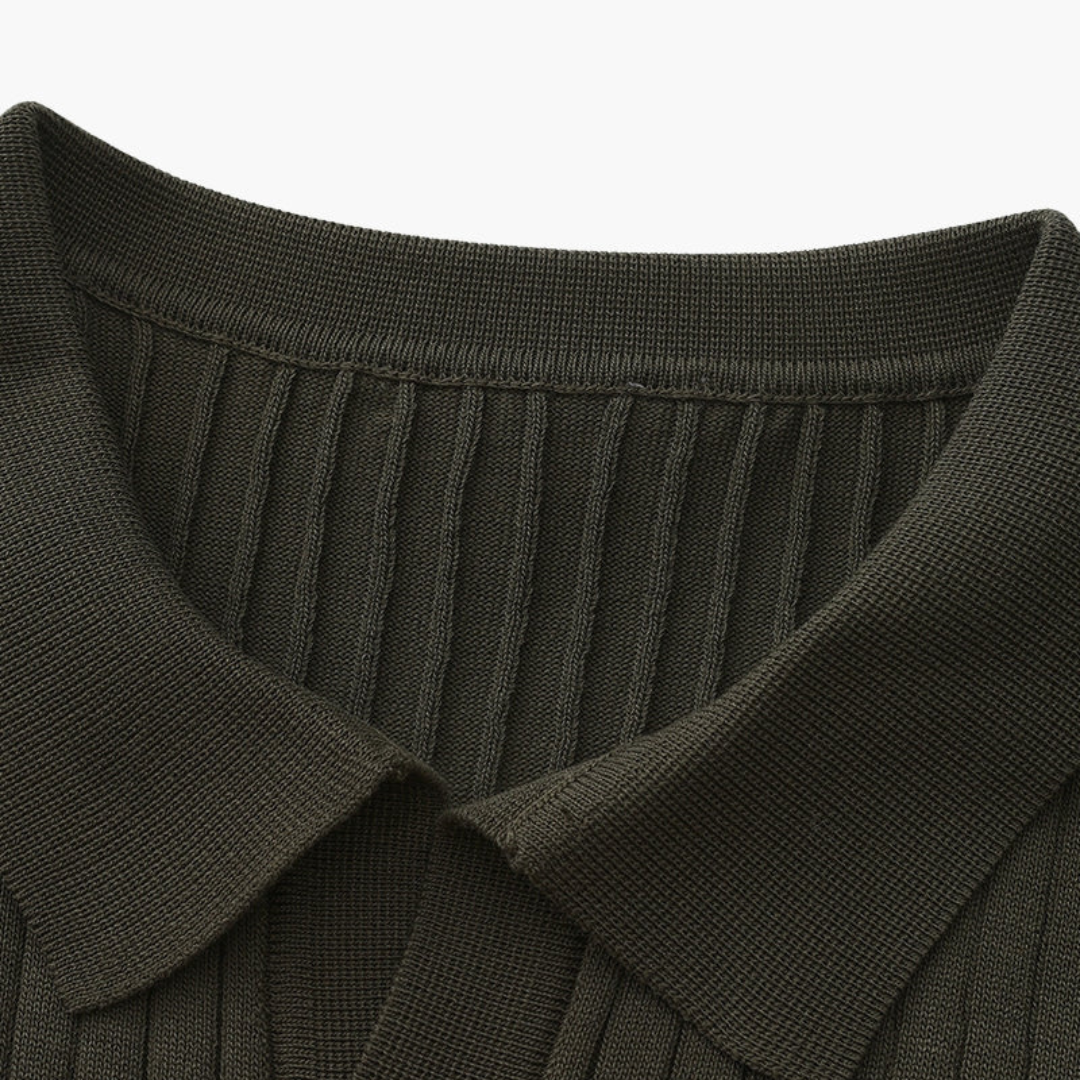 Ashborne | Men's Short Sleeve Polo | Ribbed