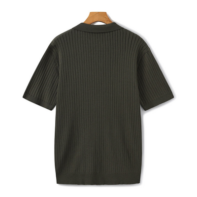 Ashborne | Men's Short Sleeve Polo | Ribbed
