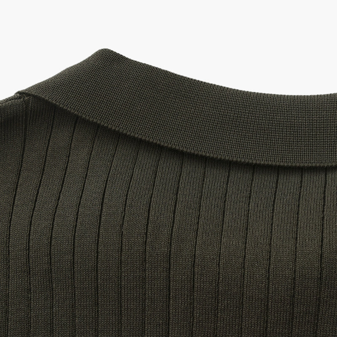 Ashborne | Men's Short Sleeve Polo | Ribbed