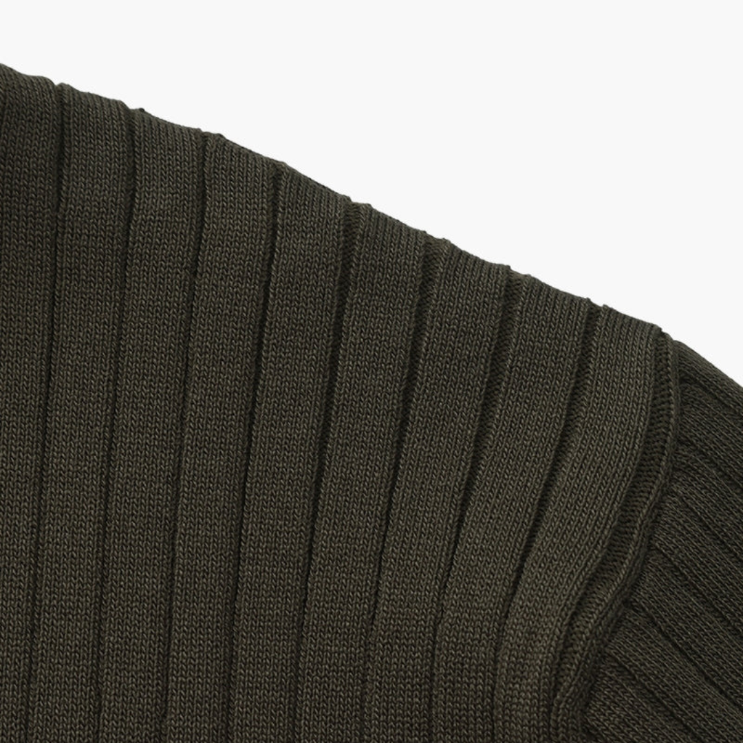 Ashborne | Men's Short Sleeve Polo | Ribbed