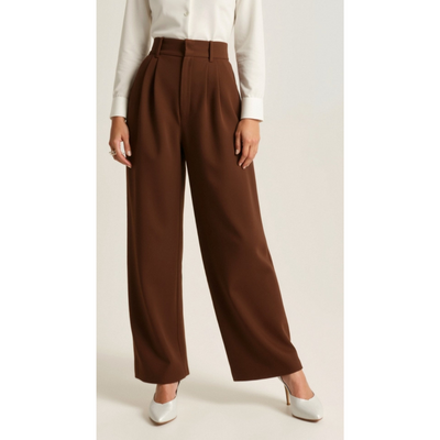 Ashborne | Women's High-Waist Wide-Leg Trousers