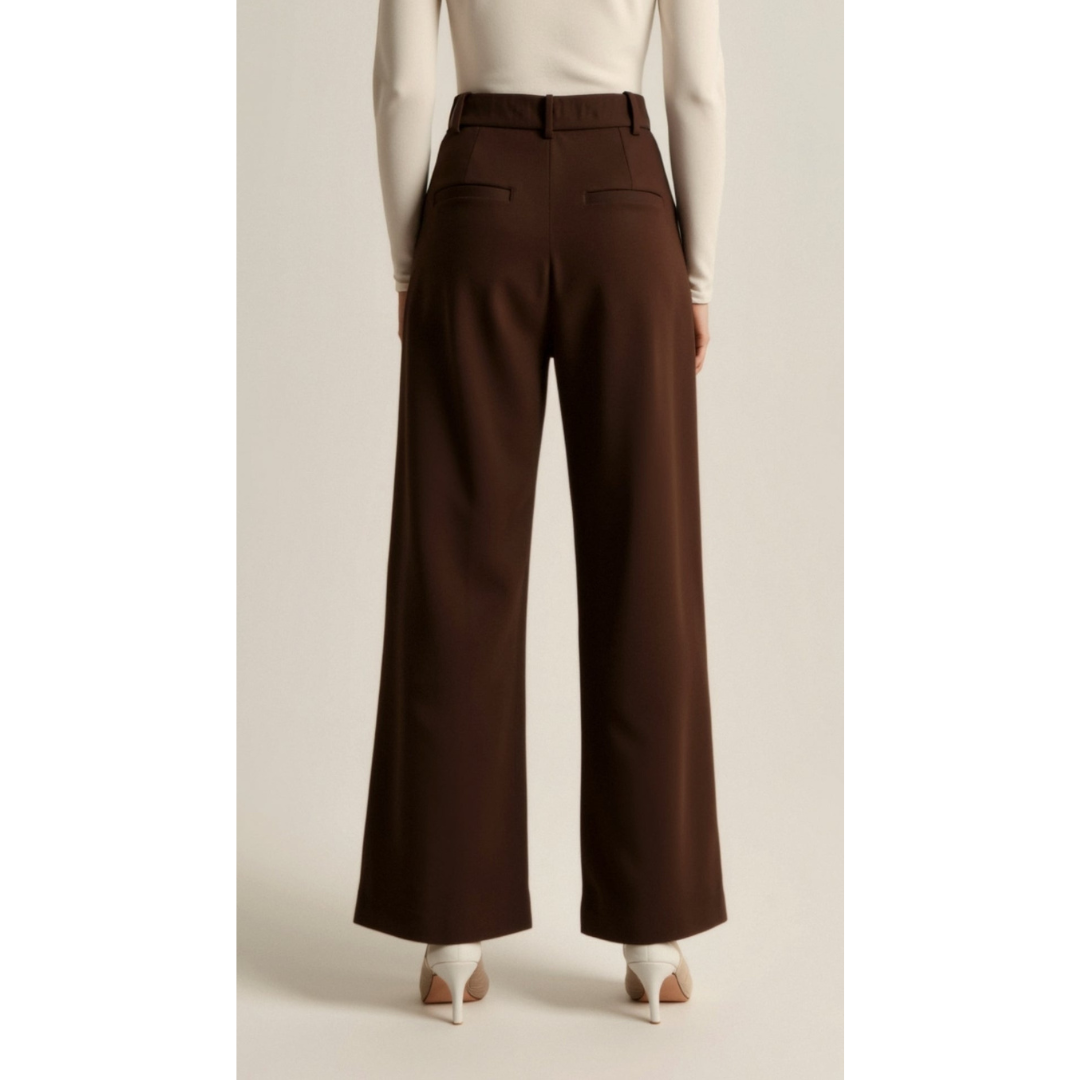 Ashborne | Women's High-Waist Wide-Leg Trousers