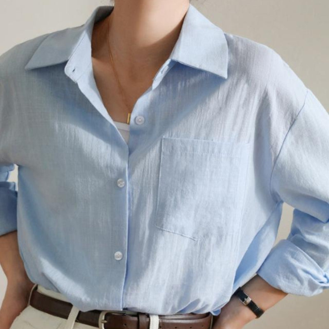 Ashborne | Women's Button-Up Shirt | Linen Long Sleeve