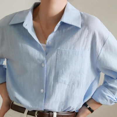 Ashborne | Women's Button-Up Shirt | Linen Long Sleeve