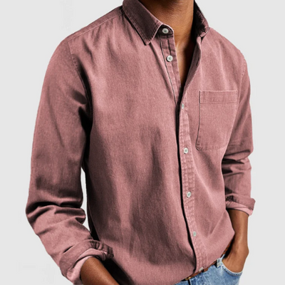Ashborne | Men's Denim Shirt | Soft Cotton Blend