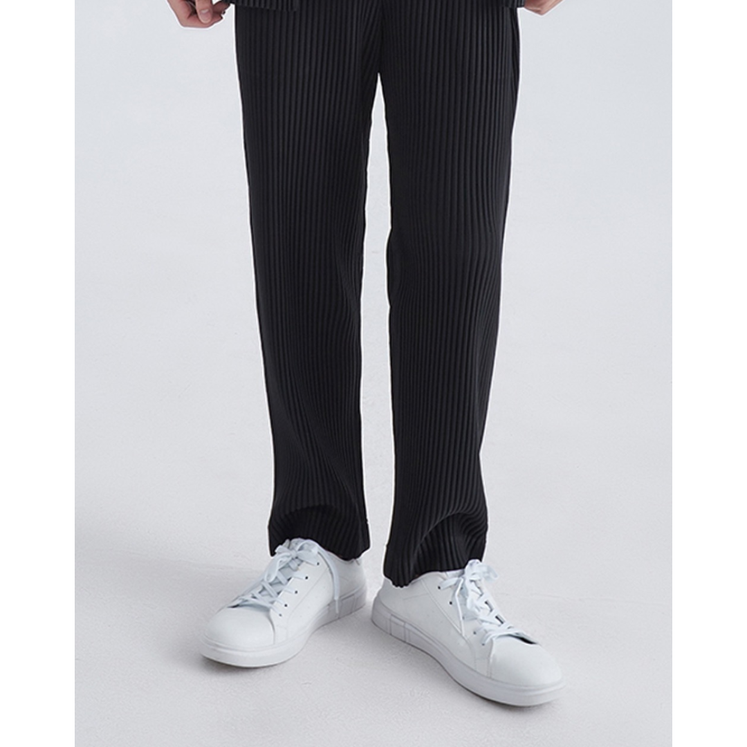 Ashborne | Men's Straight Fit Trousers | Ribbed