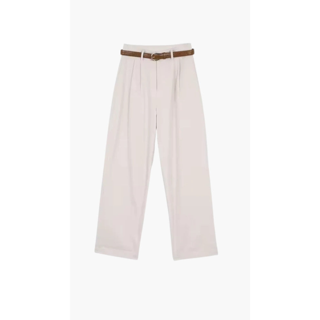 Ashborne | Women's High-Waist Pleated Trousers | Wide-Leg