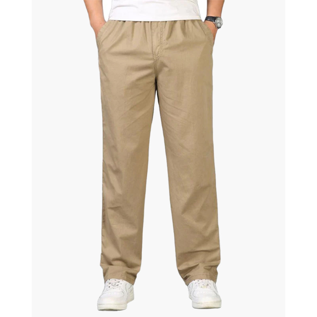 Ashborne | Men's Straight Fit Trousers | Cotton