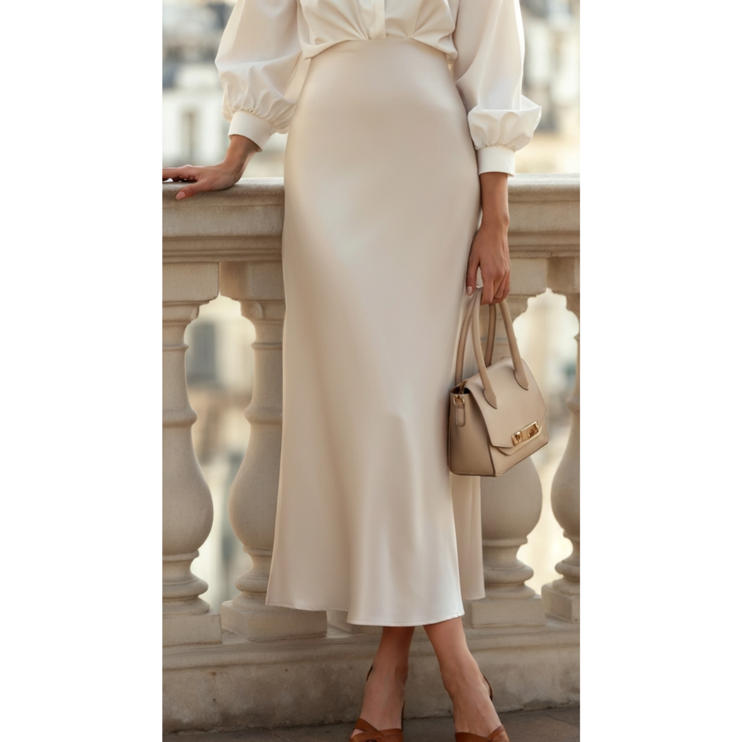 Ashborne | Women's Satin Maxi Skirt