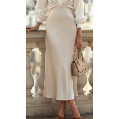 Ashborne | Women's Satin Maxi Skirt