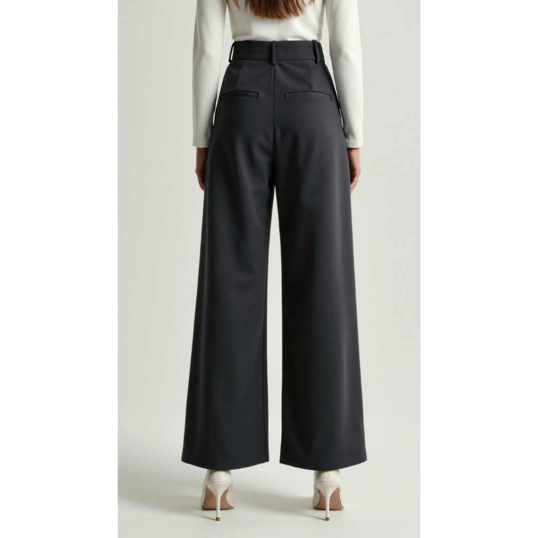 Ashborne | Women's High-Waist Wide-Leg Trousers
