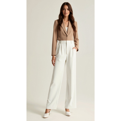 Ashborne | Women's High-Waist Wide-Leg Trousers