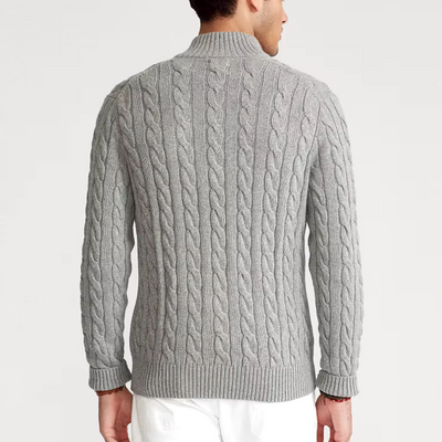 Ashborne | Men's Zip Up Sweater | Knitted