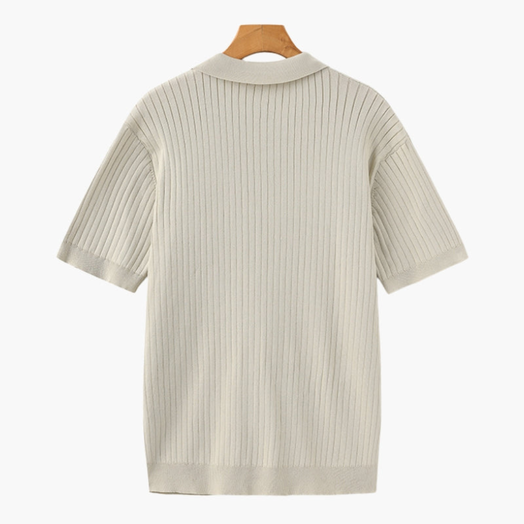 Ashborne | Men's Short Sleeve Polo | Ribbed