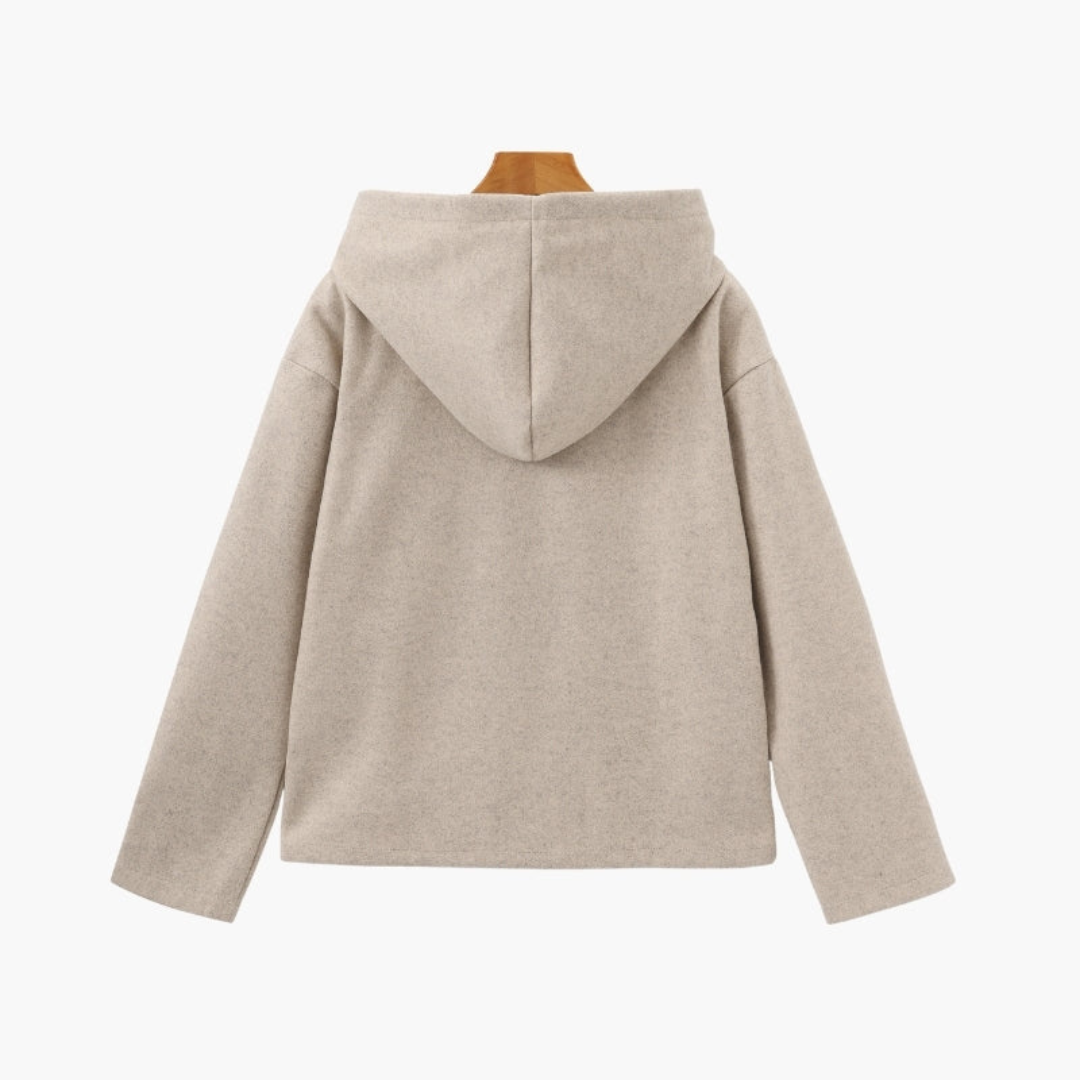 Ashborne | Women's Zip-Up Knit Hoodie | Old Money Essential