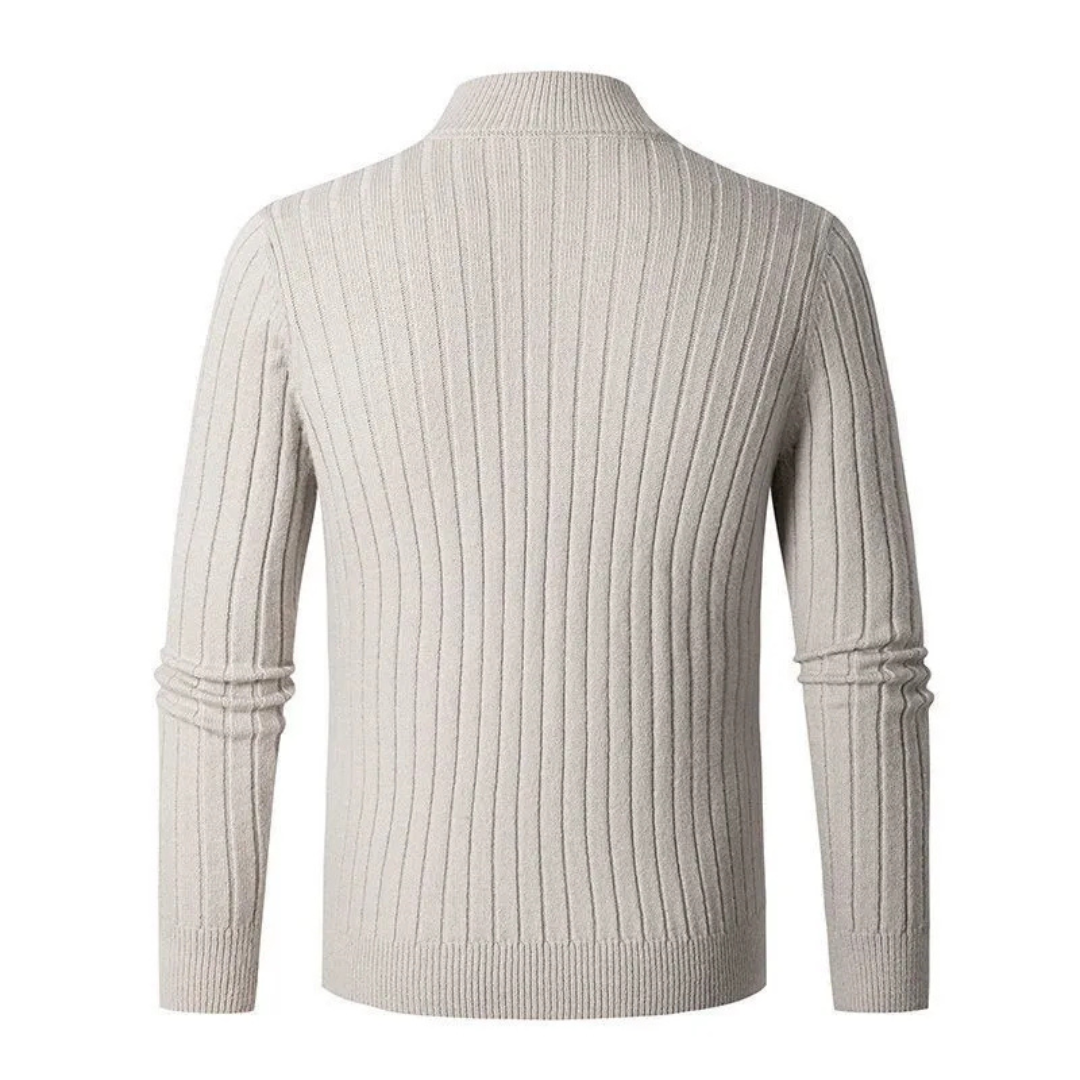 Ashborne | Men's Half-Zip Sweater | Ribbed