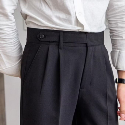 Ashborne | Men's High Waist Trousers