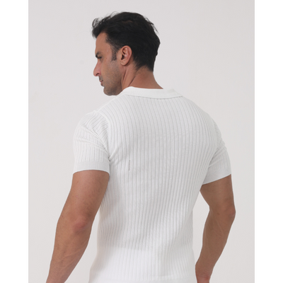Ashborne | Men's Short Sleeve Polo | Ribbed