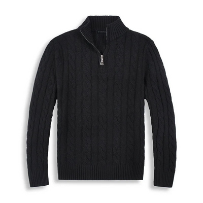Ashborne | Men's Zip Up Sweater | Knitted
