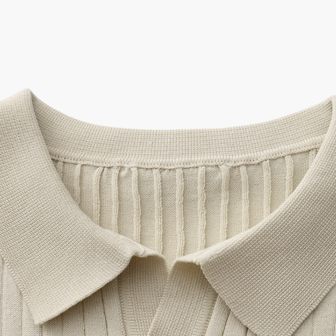Ashborne | Men's Short Sleeve Polo | Ribbed