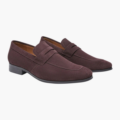 Ashborne | Men's Penny Loafers | Suede
