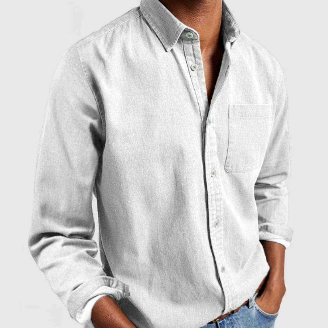 Ashborne | Men's Denim Shirt | Soft Cotton Blend